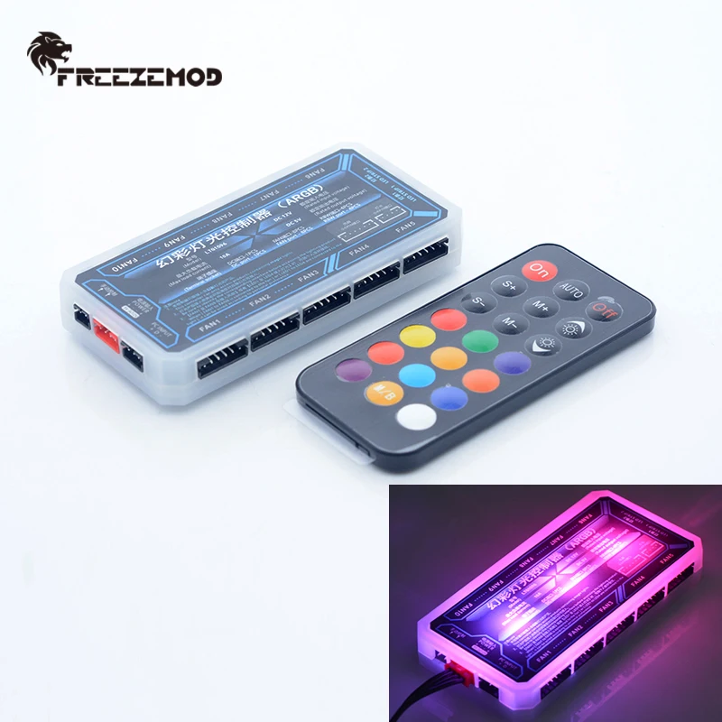 FREEZEMOD компьютер водяной охладитель 5 в Аврора Полный Цвет Радуга пульт