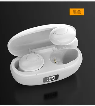 

2020 HKT-6 New TWS Wireless Bluetooth Headphones Digital Display Sports Waterproof Headphones Noise Reduction Stereo Headphone