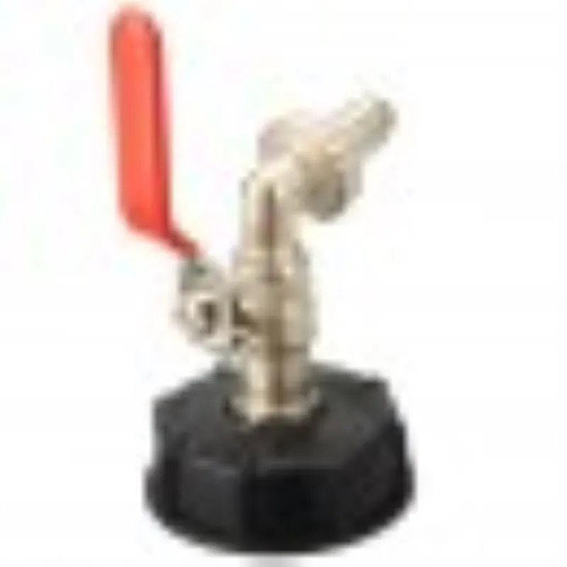 IBC Tank Cap Adapter With Brass Tap and 1/2" Snap On Connector Water Nozzle Butt Hose Pipe For Garden Irrigation Supplies