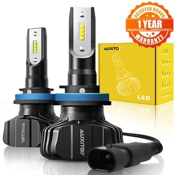 

AUXITO 2PCS 9000LM Fanless LED Headlight Bulbs H11 H8 H9 Auto Headlamp Car Head Fog Light Lamp 6500K White DC 12V 24V
