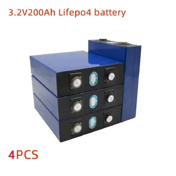 

4PCS Lifepo4 200Ah Solar Battery 200Ah 3.2v Lifepo4 Prismatic Cell Lithium Battery for Solar Storage