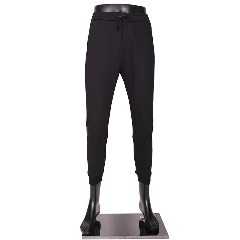 

2019 New High Quality Pants Men Casual Elastic Long Trousers Male Cotton Lattice Black Work Pant men's Autumn Large Size 30-44