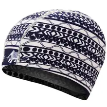 Для взрослых и детей Водонепроницаемая эластичная шапочка для плавания с цветным сердцем Цветочная цифровая печать защита ушей длинные волосы шапочка для спа