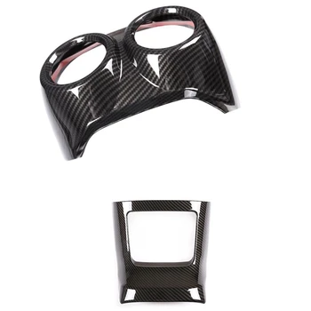 

Car Rear Exhaust Vent Decorative Frame for Alfa Romeo Stelvio 2017-2020 Carbon Fiber