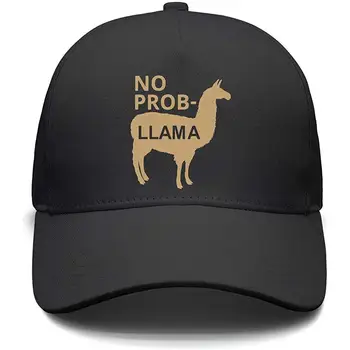 

Unisex Casual Baseball Caps No Prob- Llama Fashion AdjustableSun Hats
