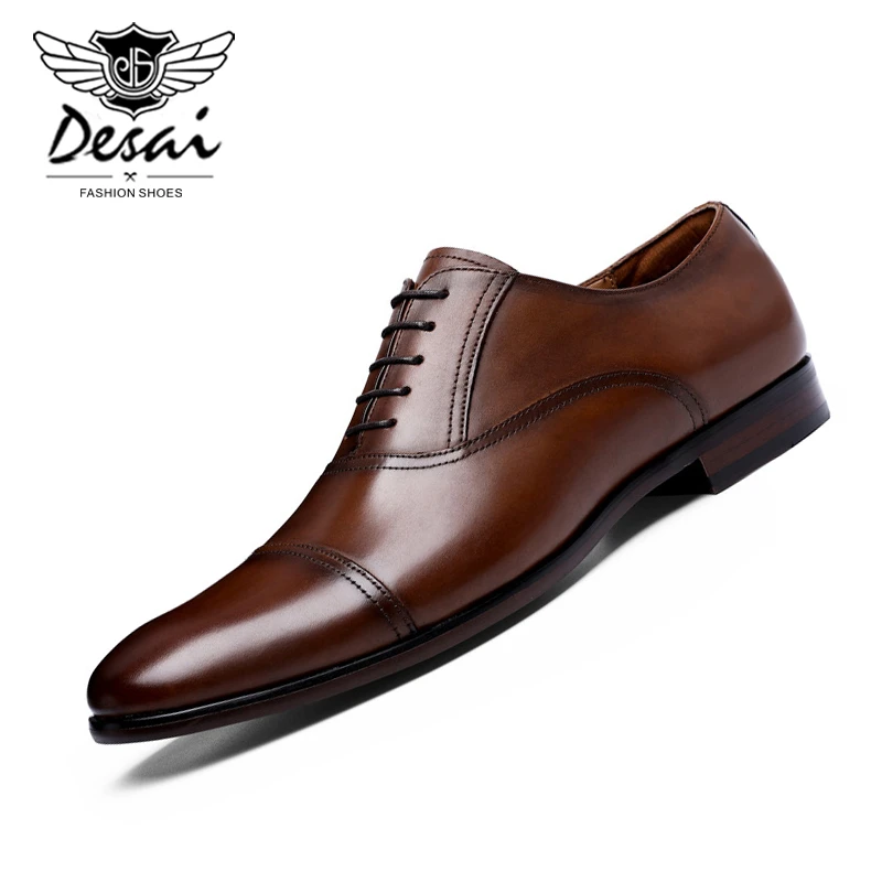 Full grain leather oxford shoes Clearance