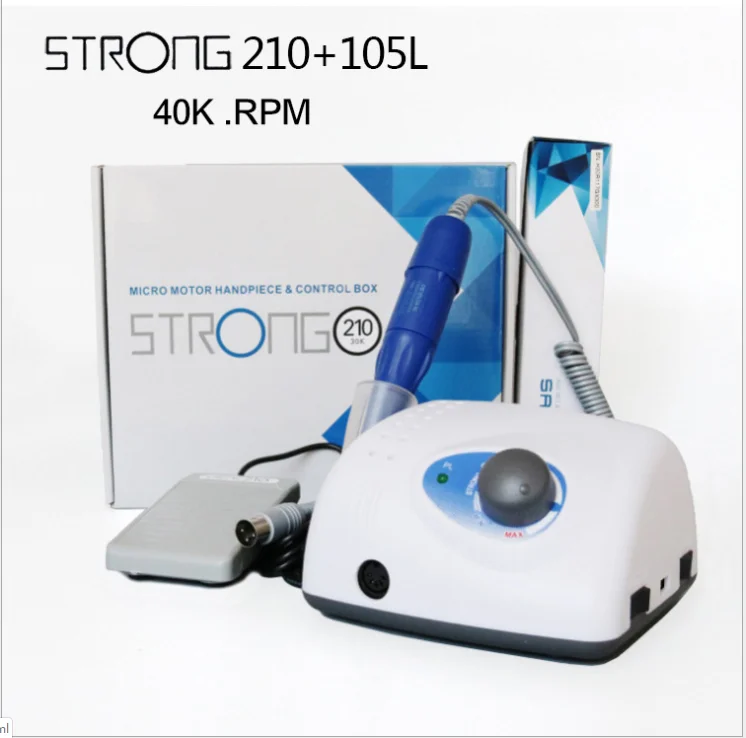 

Dental Micro Motor 210 105L 40K Dental jewelry Polishing Equipment Nail Drills Manicure Strong 105L Handpiece