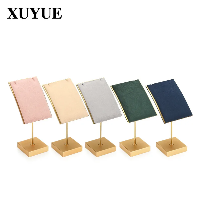 Manufacturers of metal jewelry display stand Jewelry display pendant necklace multicolor display jewelry rack jewelry props