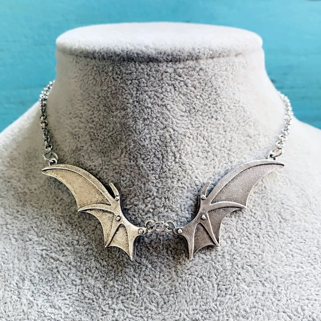 STERLING SILVER FLYING BAT NECKLACE – Idle Hands Jewellery