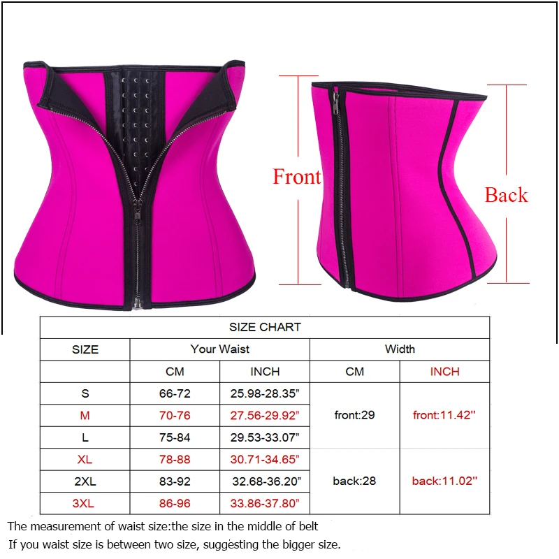 Waist Trainer Sexy Body Shaper S-3XL 6 Steel Bone Neoprene Underbust Corset Waist Cincher Slimming modeling strap Belt Shapewear