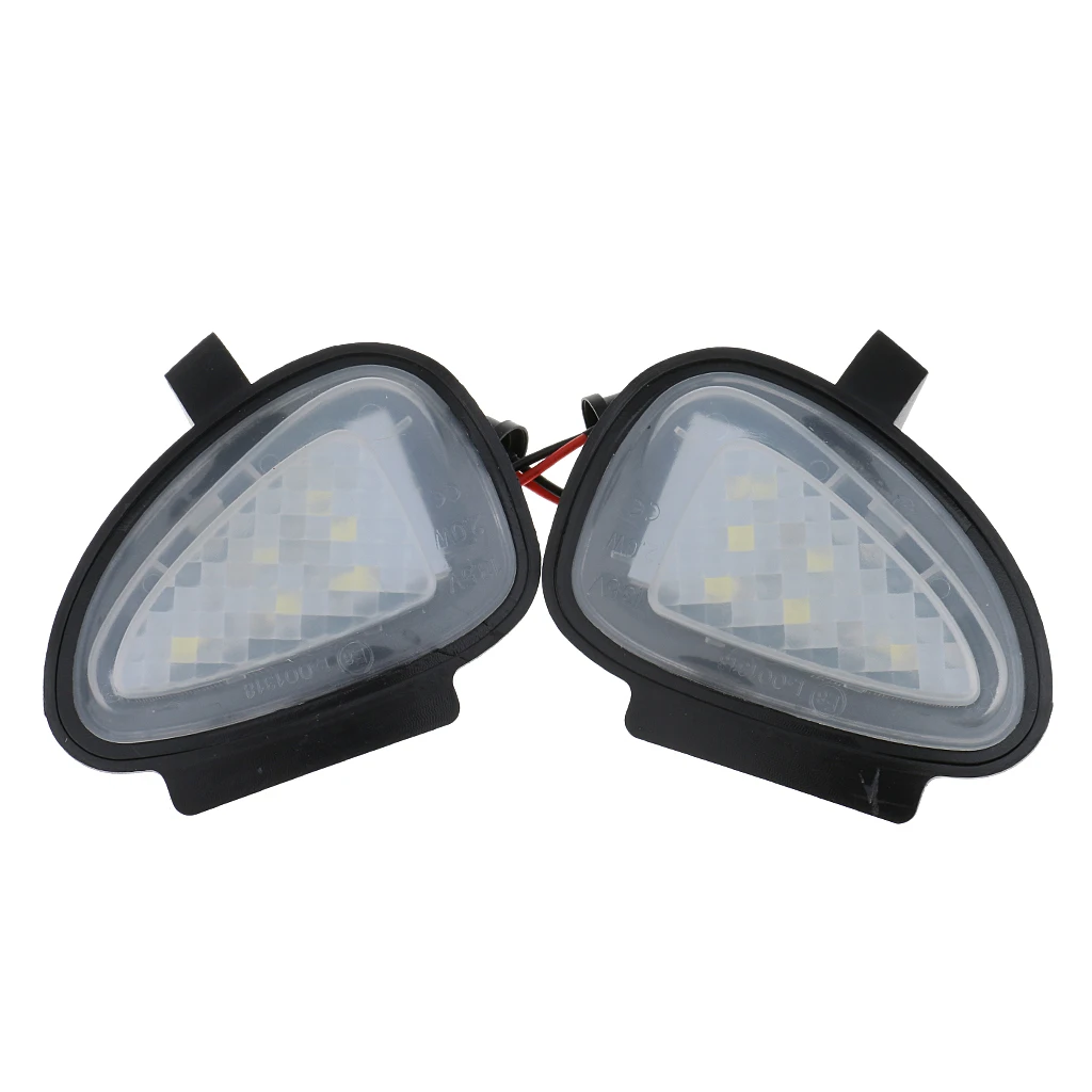 2x High Power White LED Side Mirror Puddle Lights For Vw Golf 5 6