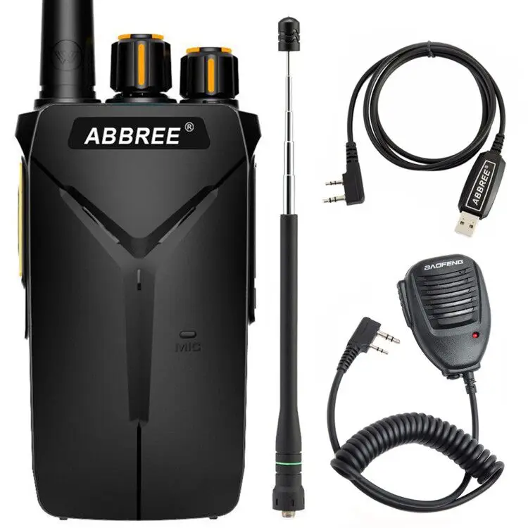 ABBREE AR-F1 рация радиоприемник CB 5 Вт 10 км Портативный радиоприемник для охоты леса города обновления Baofeng BF-888S - Цвет: Standard