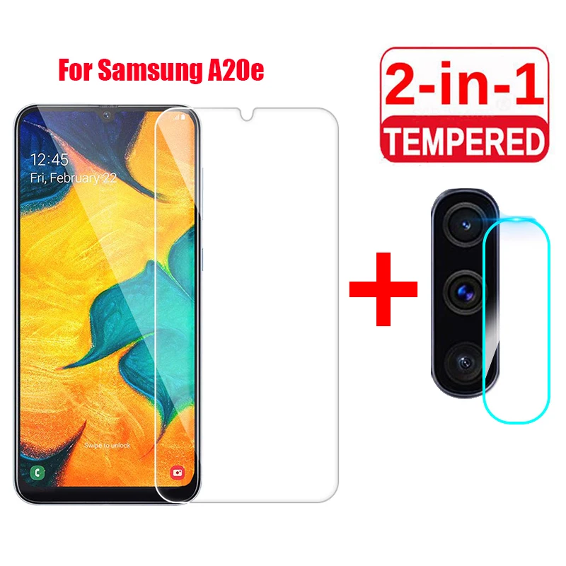 

2-in-1 Camera Tempered Glass for Samsung Galaxy A20e Screen Protector for SamsungA20e A 20e SM-A202F Lens Film Protective Glass