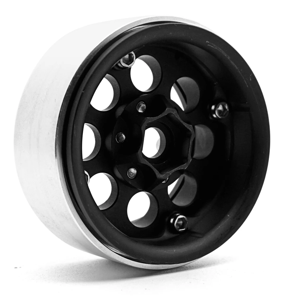 AXSPEED 4 шт./лот черный сплав 1/10 RC Crawler 1 9 Beadlock колеса для SCX10 D90 90034 90035 Алюминиевый