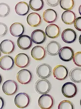 

New Product Release Craftsmanship To Create Stainless Steel+Synthetic Corundum/Moissanite Rainbow Color Gradient Diamond Bezel