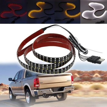 

LED Strip DRL Running Light 60cm Car Truck Tailgate Turn Signal LED Light Bar Waterproof Reverse Brake Light 12V Flexible