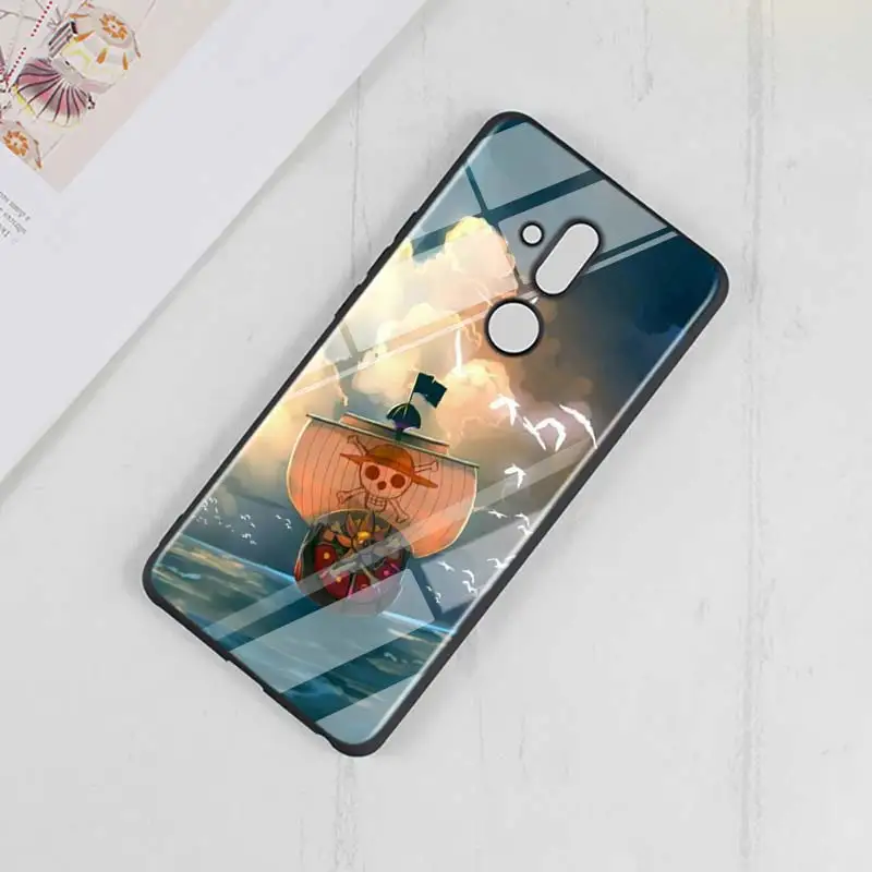 Аниме One piece для huawei mate 30 20 20X(5G) 10 Lite Y9 Y7 Y6 Y5 Pro Prime Lite глянцевый черный чехол для телефона