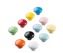 Payaso 2021 Tiradores para muebles, pomos para cajones, pomo de armario de cerámica, colorido para niños