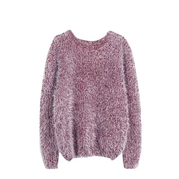 

Mohair Sweater Women Candy Color Loose Ladies Female Soft Comfortable Warm Pullovers Blusas De Inverno Feminina Sueter Mujer Wt