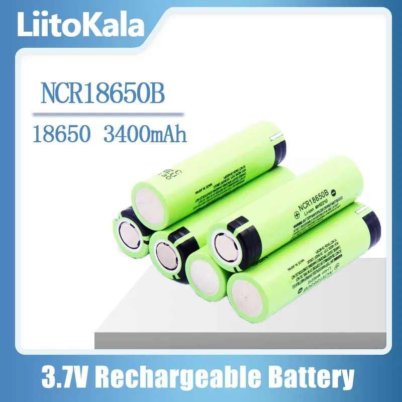 Литиевая аккумуляторная батарея LiitoKala NCR18650B 18650 3400 3 7 в мАч | Электроника