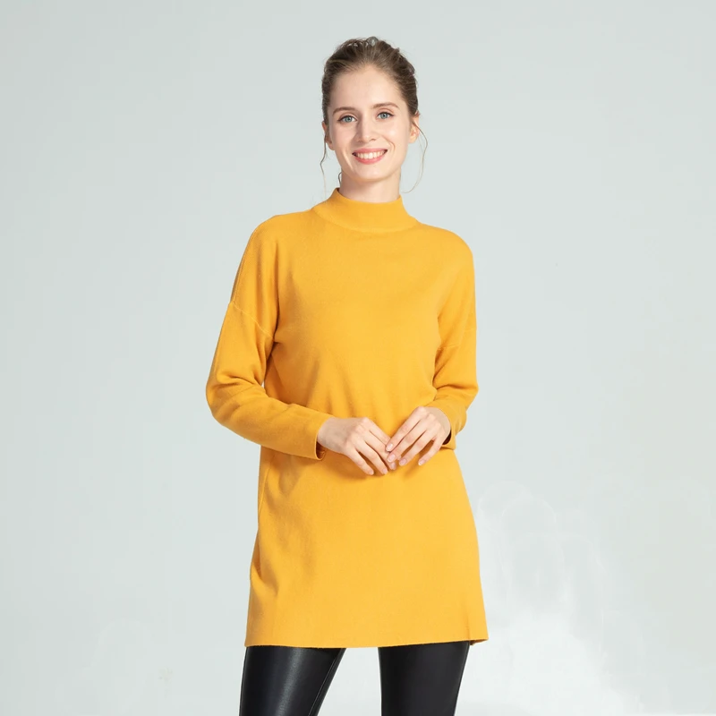 Marwin New-Coming Winter Thick Long Casual High Street Style Women Sweater Soft Warm Bottoming Sweater Female Pullovers