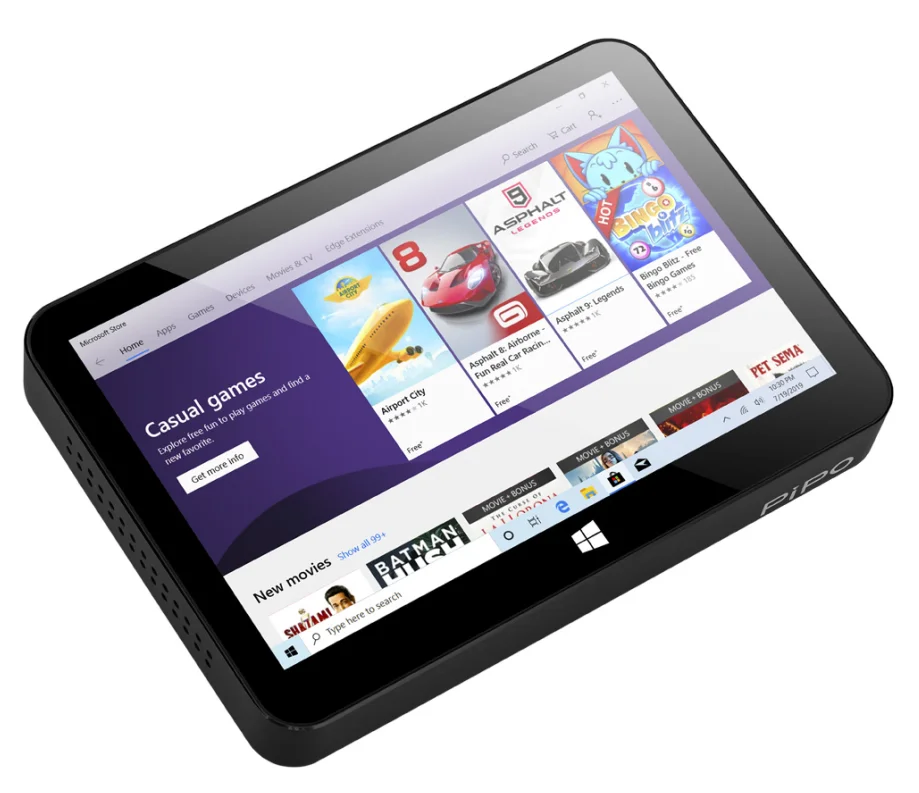 9 pulgadas IPS 1920*1200 Pipo X11 Mini PC Win10 Pro 2G Ram 32G Rom Z8350 Tablet PC BT4.0 Wifi RJ45 4 caja de TV USB Mini