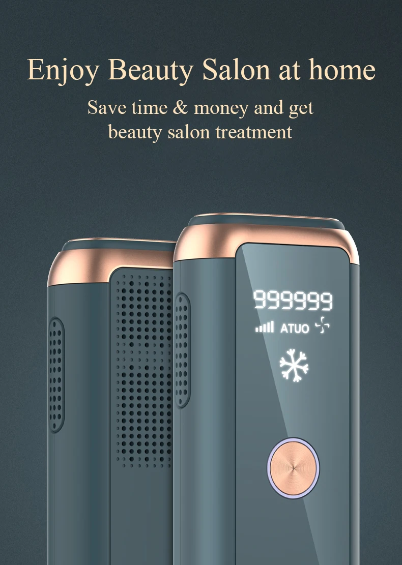 

Freezing point laser painless facial bikini depilator refrigeration intelligent adjustment gear IPL pulse light intensity light