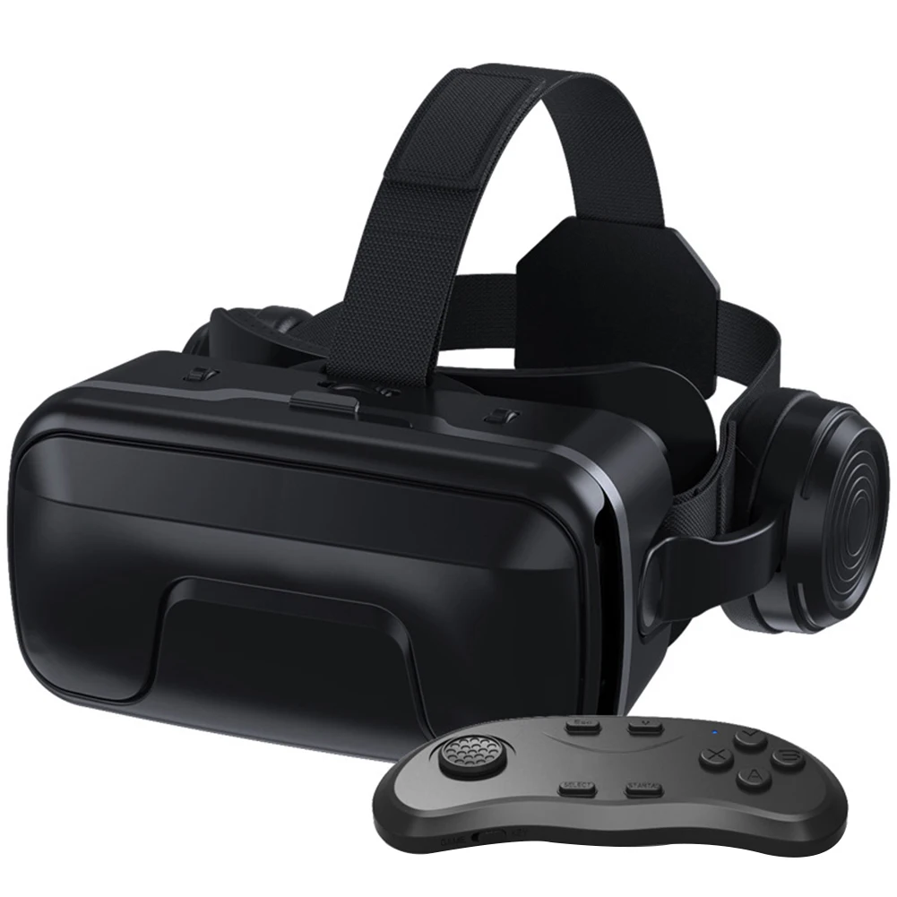 VR очки Съемные панорамный вид гигантский экран 3D фильмы гарнитура тип игры Регулируемый с контроллером для IOS и Android - Цвет: 2