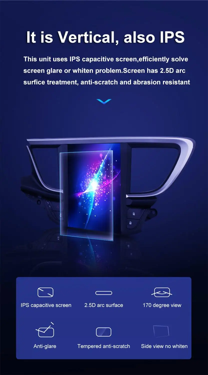 Автомобильный мультимедийный плеер PX6 система на Android с IPS экраном 13 3 дюйма GPS