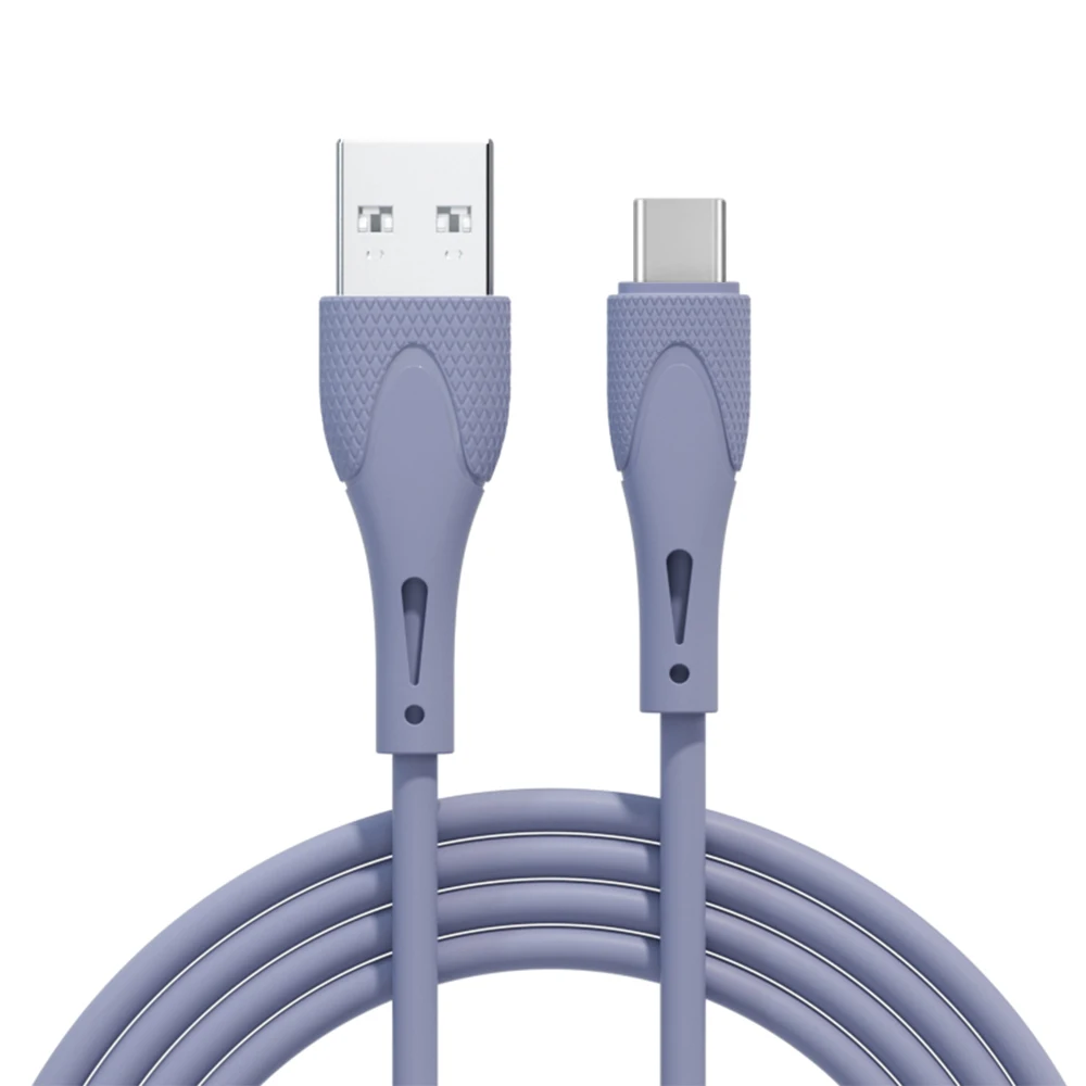 Liquid Silicone USB Cable 2.4A Fast Charging Wire Type-C/Micro USB/iOS Quick Charger Data Cable Core For iphone huawei xiaomi 11 iphone to hdmi Cables