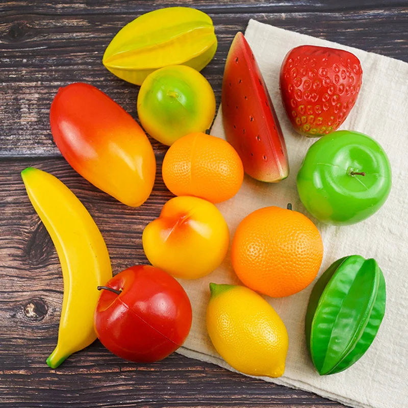Artificial Plastic Fruit Fake Fruits Cabinet Decor Ornament Photography Props Inexpensive fine workmanship