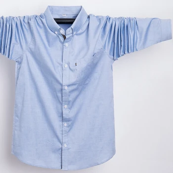 

ARCSINX Plus Size Men Shirt 4XL 5XL 6XL 7XL Autumn Long Sleeve Chemise Homme Brand High Quality Cotton Shirt Men Large Size
