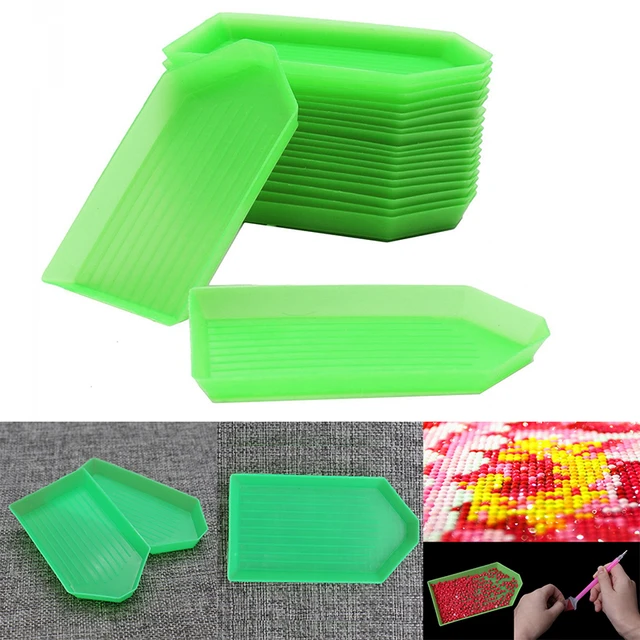 5d Diy Diamond Painting Tools Plastic Plate Tray Diamond