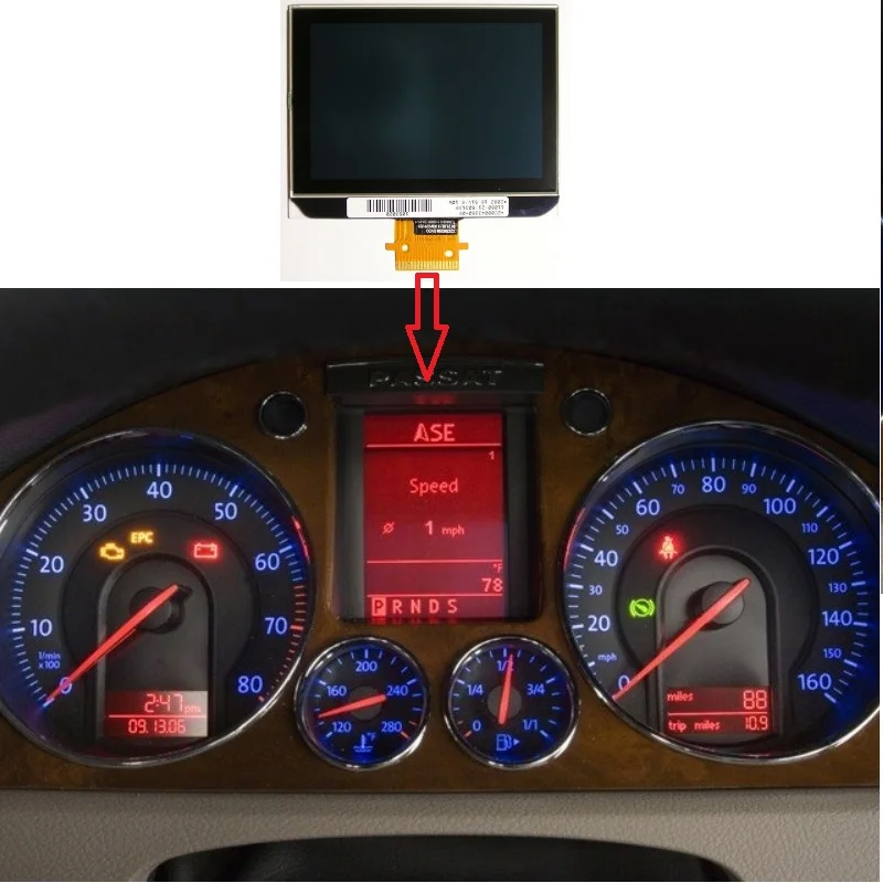ЖК-дисплей A2C00043350 для приборной панели VW Passat 3C B6 Volkswagen Golf 5 V Caddy VI EOS Bora GLI Tiguan Magotan |