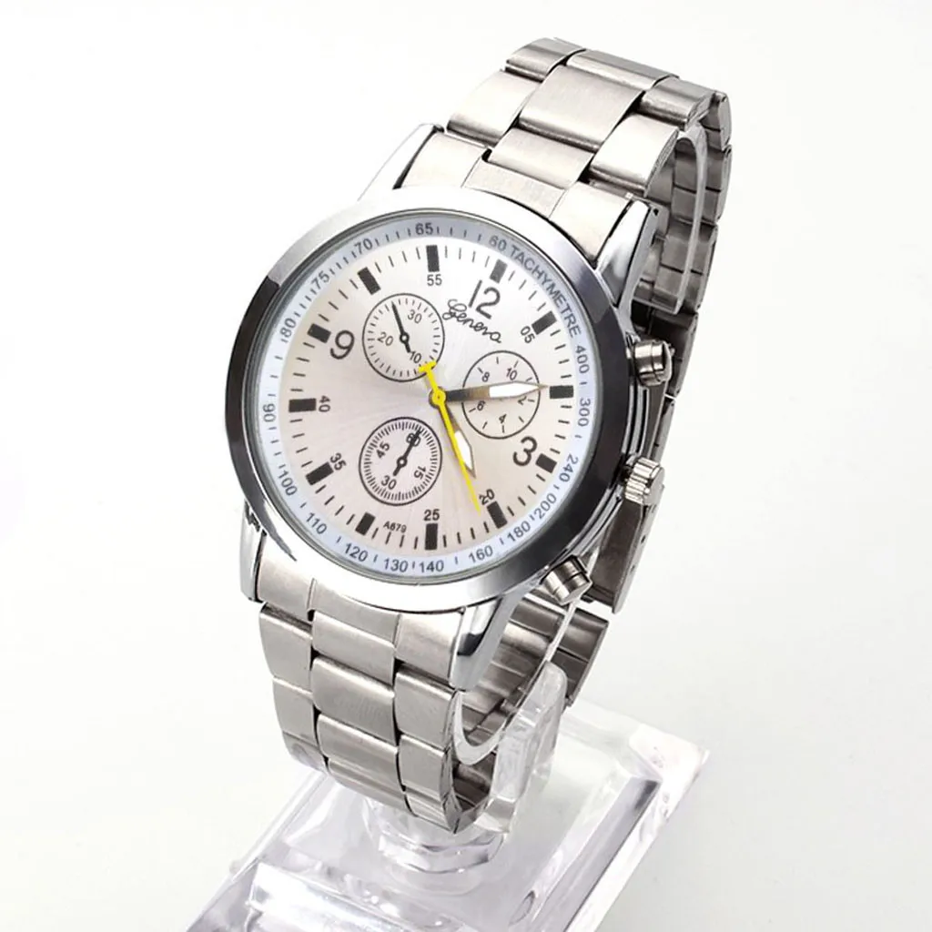 

Men Watch Analog Quartz Leisure Sports Business Steel Strip orologi uomo reloj hombre marca de lujo erkek saati montre homme2019