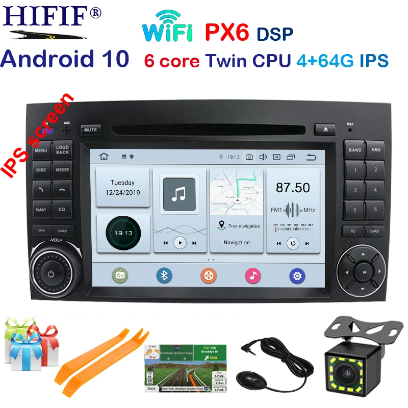 Автомагнитола PX6 2 din автомобильный dvd плеер для Mercedes Benz B200 класс A B W169 W245 Viano Vito W639