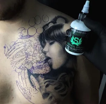 

High quality American brand Stencil Stuff Tattoo Stencil Transfer Formula 4oz/8oz Longer Lasting Tattoo Ink Beauty 120/250ml