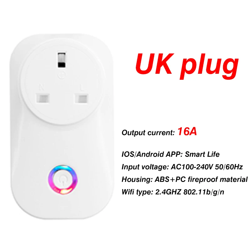 Smart WiFi Plug with Energy Monitoring and Timer Functionality