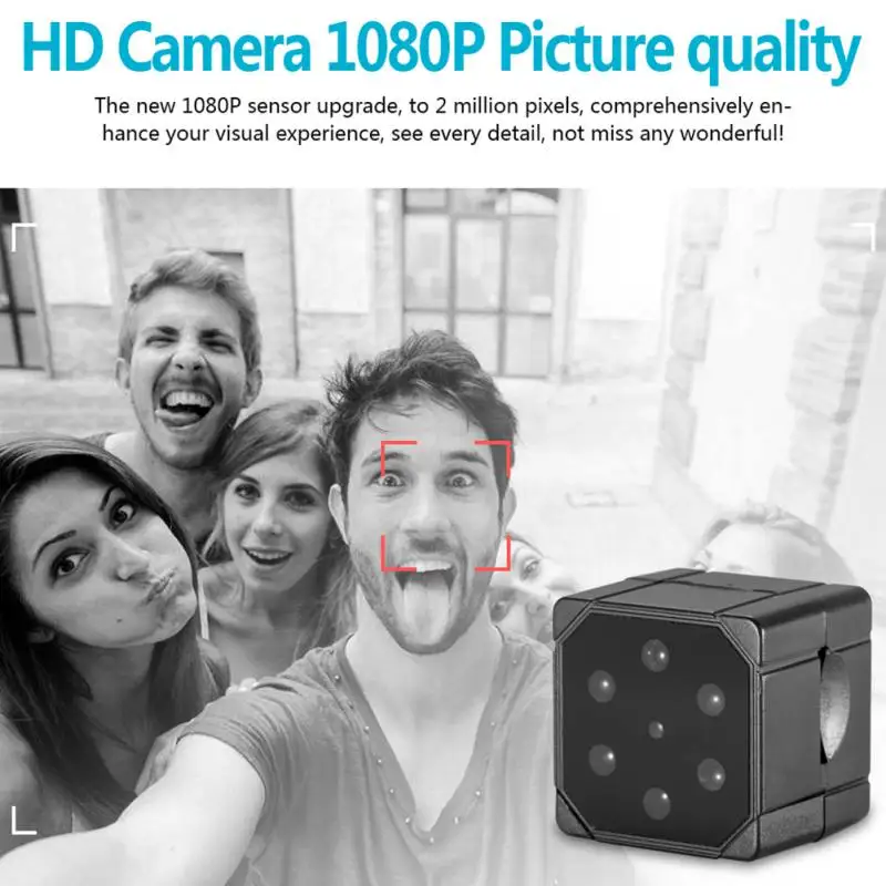 Микровидеокамера SQ19Mini камера HD 1080P датчик ночного видения Поддержка 32 Гб TF карта видеокамера DVR DV регистратор движения видеокамера