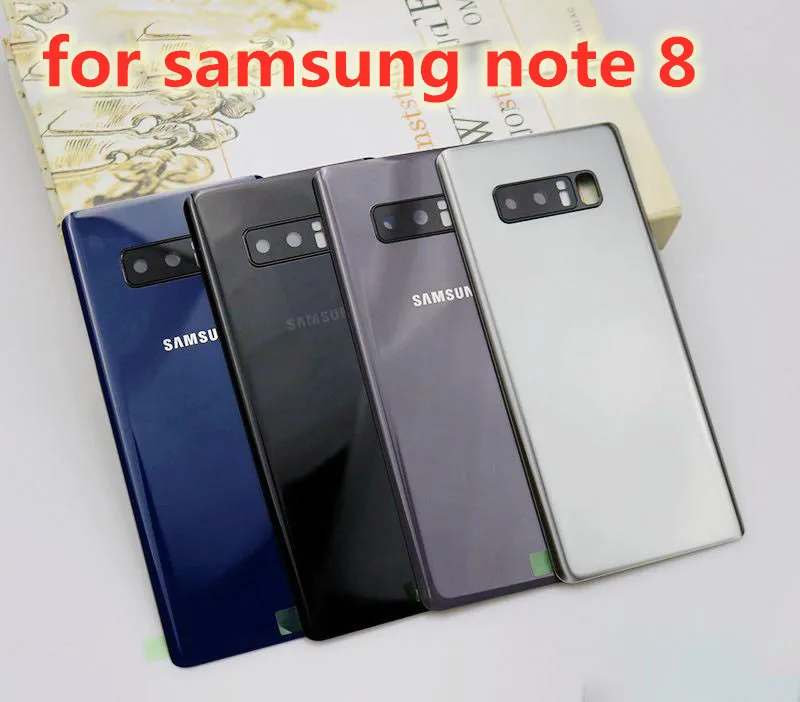 

For SAMSUNG Galaxy Note 8 N950 N950F N9500 SM-N950F Battery Back Cover Door Housing Replacement + Camera Glass note8 Back Glass