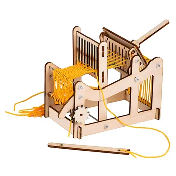 

Small-scale Manufacturing Handmade Material Loom Model Interesting Scientific Experiment Technology