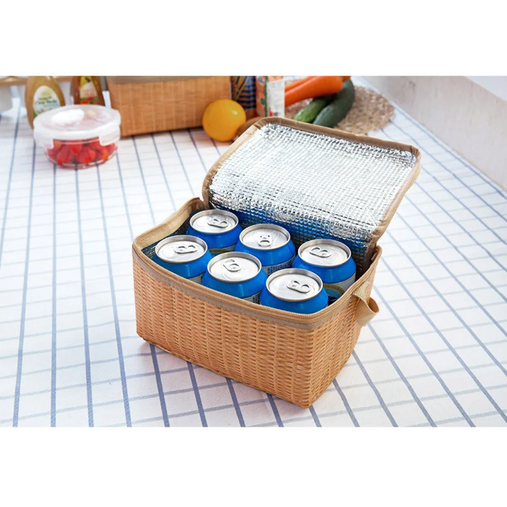 Портативная Изолированная Термосумка-холодильник для ланча, сумка для хранения, контейнер для пикника 129