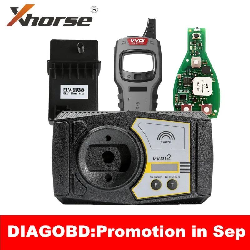 Полный комплект V6.8.1 Xhorse VVDI2 с 13 видами разрешения бесплатным эмулятором VVDI