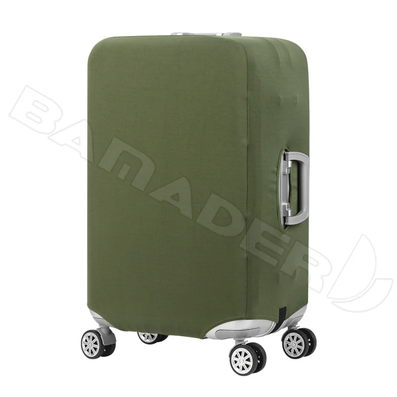 BAMADER, однотонный чемодан, эластичный чехол от пыли, аксессуары для путешествий, защитный чехол для багажа 18-32 дюймов, чехол для багажа, Новинка - Color: ArmyGreen