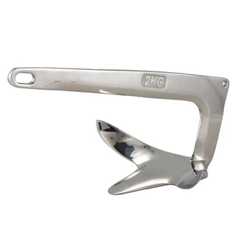 

Stainless Steel 316 Bruce Claw Force Anchor 4.4Lbs (2Kg) Marine Grade Polished
