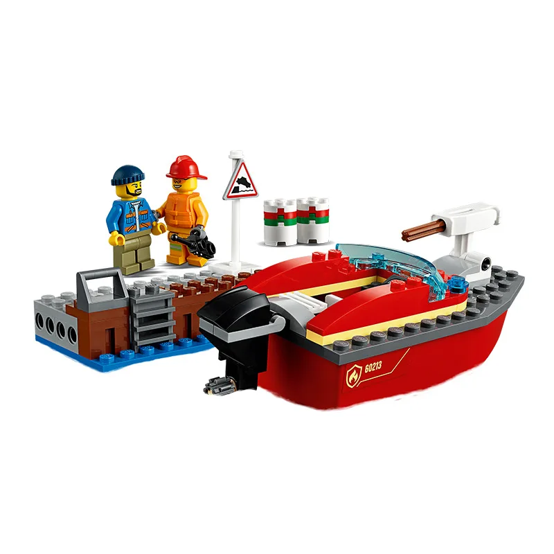 

2019 New Products Genuine Product LEGO 60213 City Series Pier Fire Rescue Children Building Blocks Toy Gift