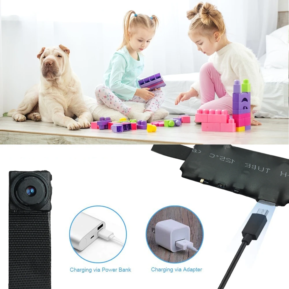 Câmera de Controle Pequena de Controle Detecção de Movimento Mini Remoto Portátil 1080p Wi-fi Câmera Micro P2p Esporte dv Suporte Oculto hd 4k - Image 4