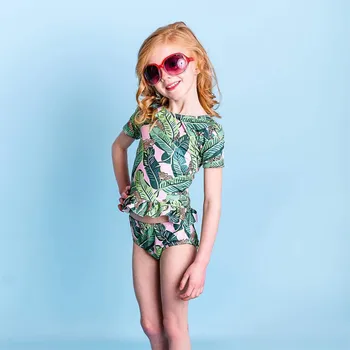 

0-24Months Toddler Kids Babys Girls Print Swimsuit Beach Swimwear Bikini Outfits Set купальник детский купальник
