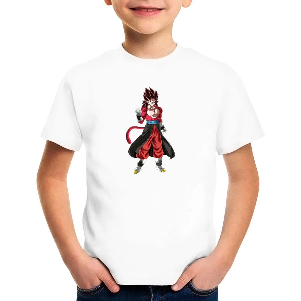 

Children Dragon Ball Z Goku Print T-shirt Anime Funny Super Saiyan Boys Girls Summer Short sleeve T-shirt Cotton Baby Clothes