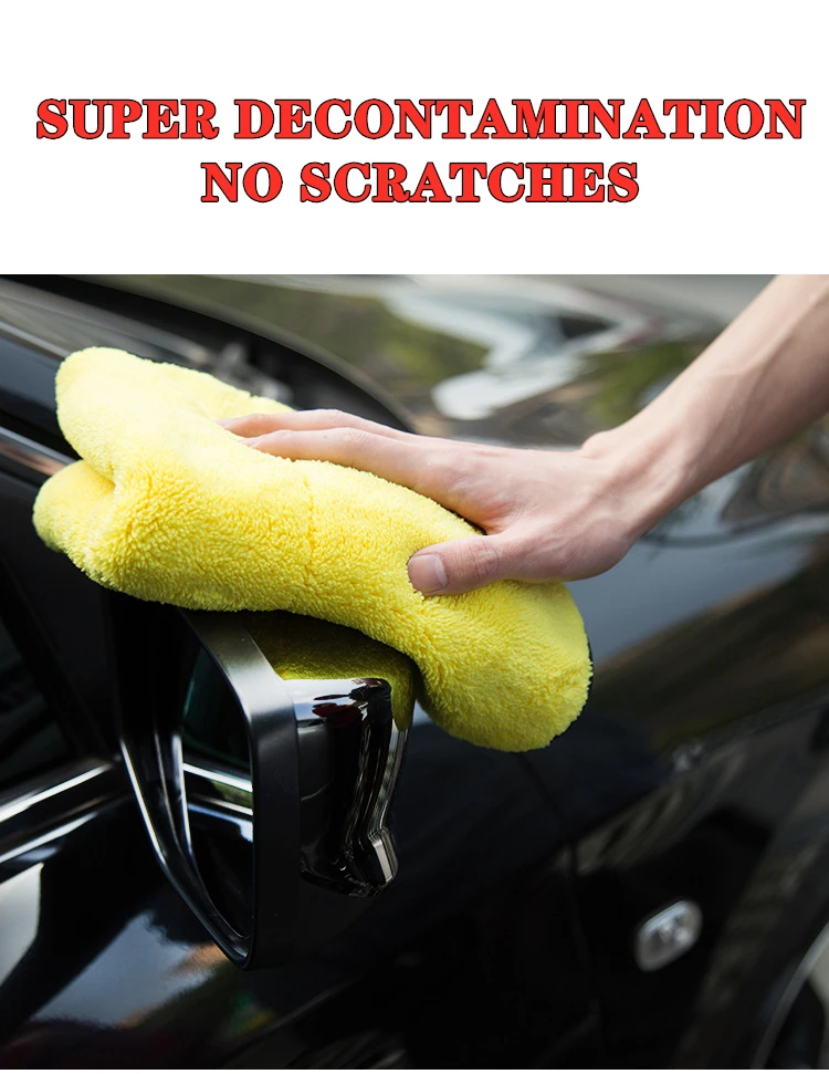 velour veículo facecloth engrossado absorvente limpeza pano de lavagem toalha de carro